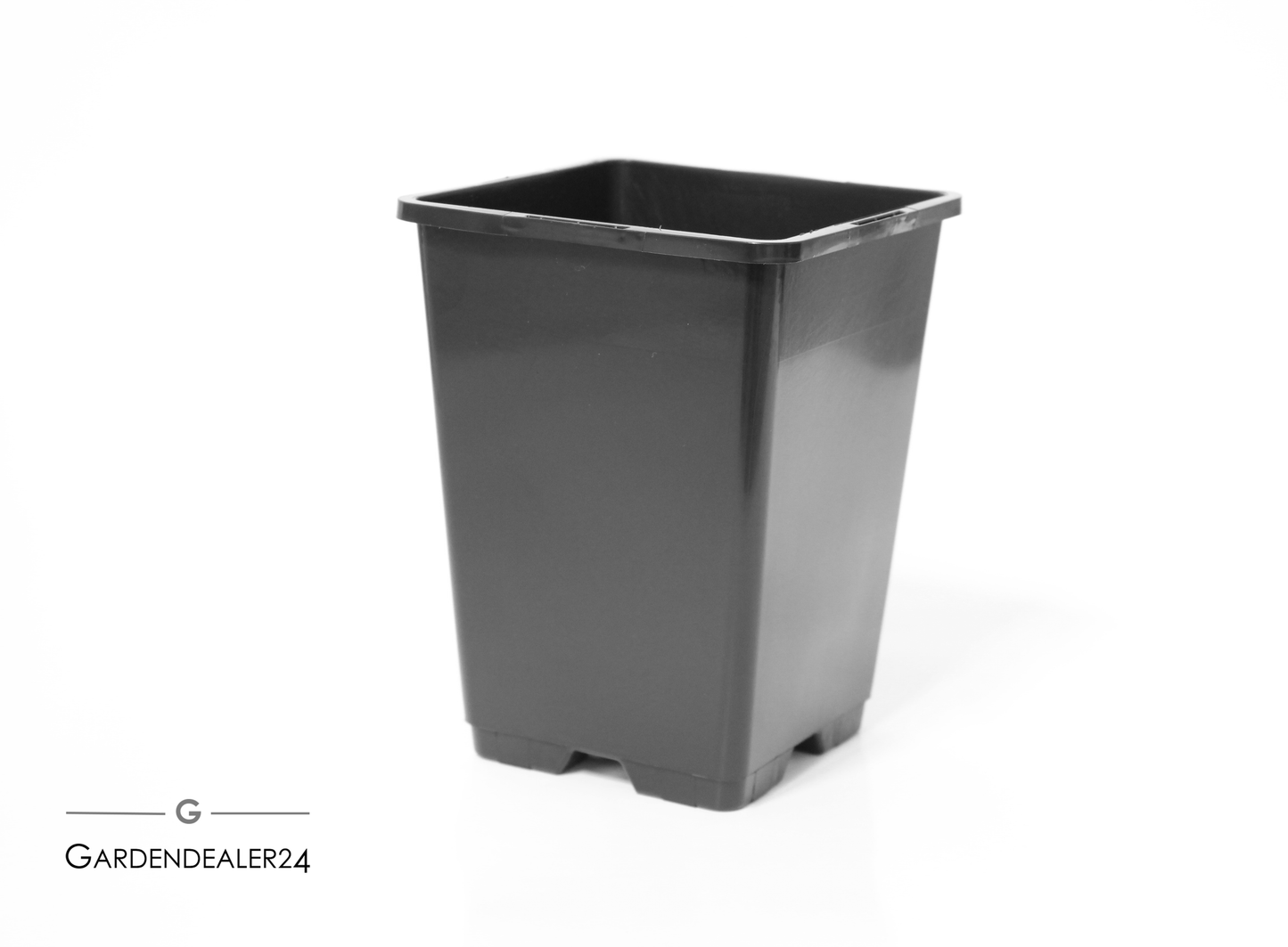 Pflanzentöpfe Anzuchttöpfe Blumentöpfe 1,25l eckig schwarz (Staffelpreise)