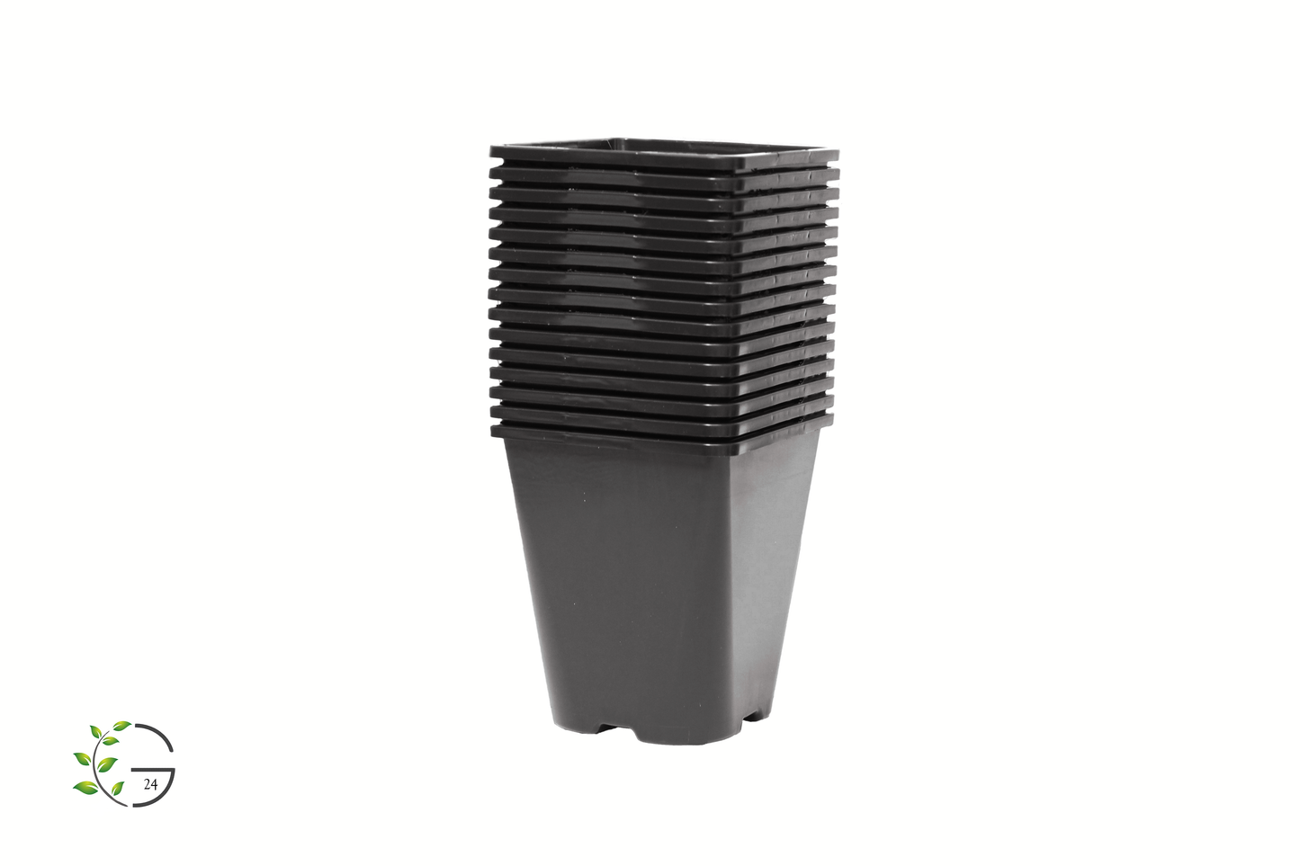 Pflanzentöpfe Anzuchttöpfe Blumentöpfe 1,0l eckig schwarz (Staffelpreise)
