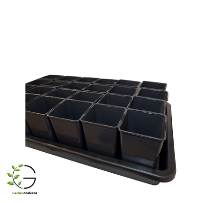 Anzucht-Set aus 24 Pflanztöpfen 0,8l inkl. Untersetzer