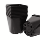 Pflanzentöpfe Anzuchttöpfe 2,0l eckig schwarz 14x14x14 cm (Staffelpreise)