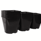 Pflanzentöpfe Anzuchttöpfe 2,0l eckig schwarz 14x14x14 cm (Staffelpreise)
